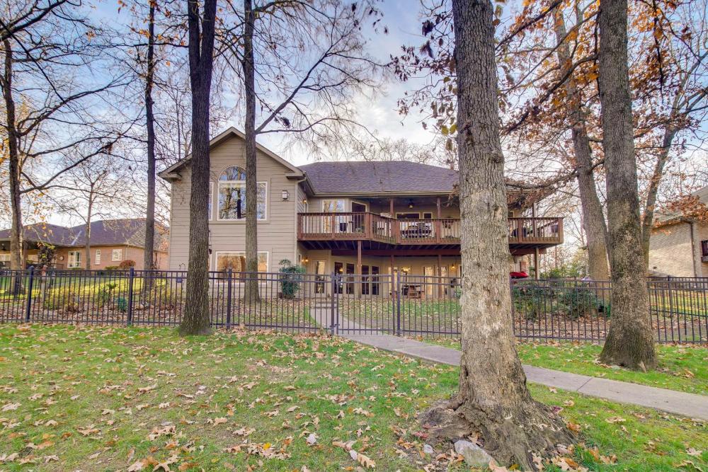 Lakefront Home with Furnished Deck in Grove!